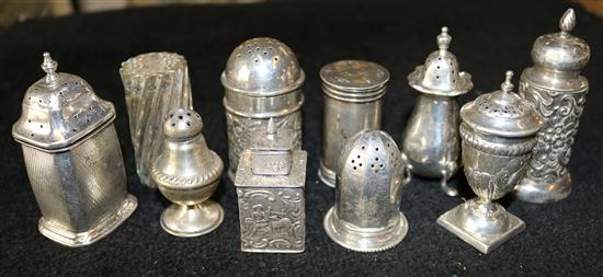 10 silver pepperettes